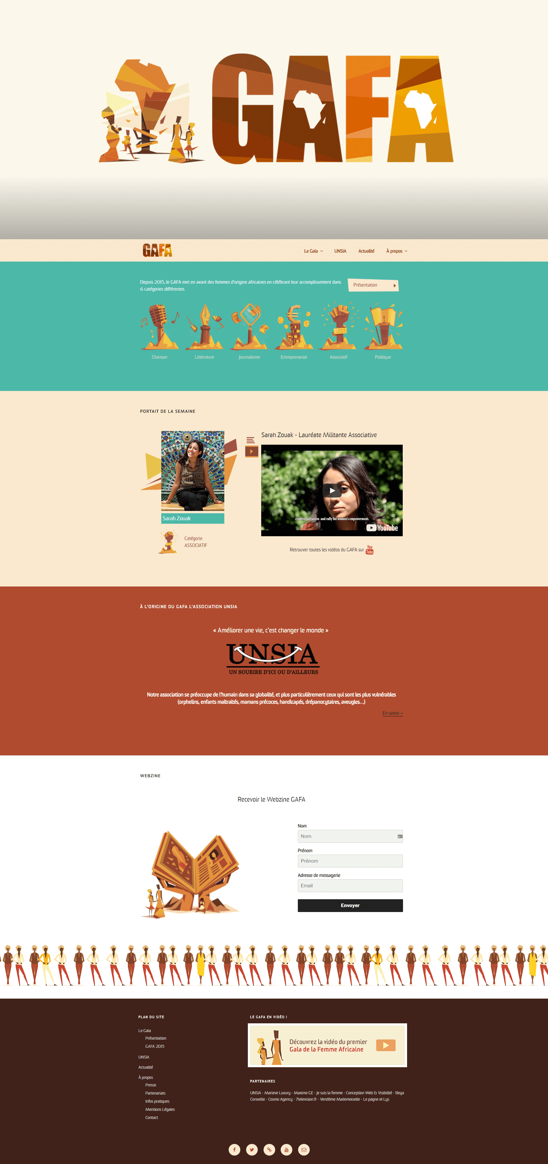 Screenshot du site galafemmeafricaine.com